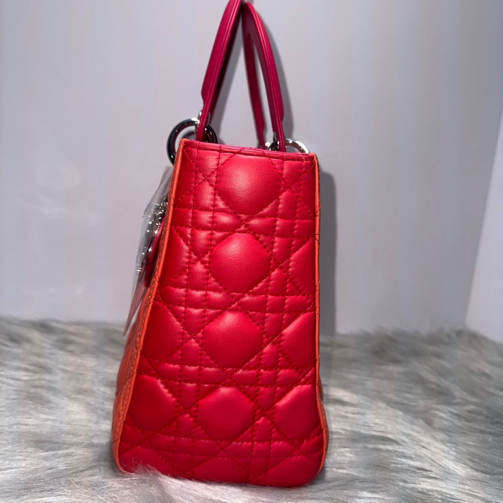 Lady Dior Medium Bicolor Cannage~with COA - Picture 4 of 10